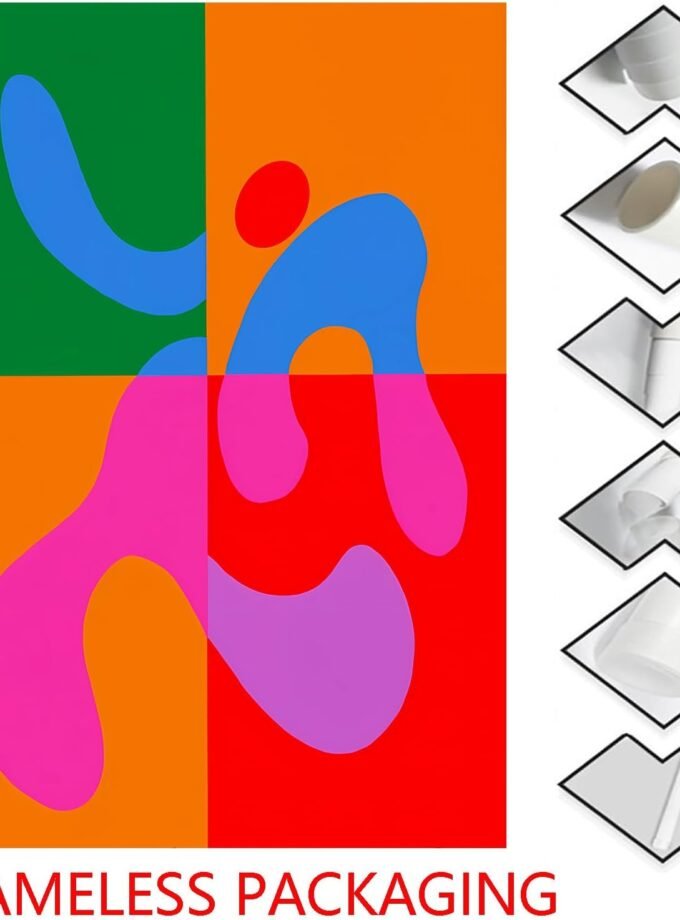 Colorful Abstract Canvas Wall Art Geometric Shape Abstract Figure Painting Colorful Geometric Poster Abstract Shaped Picture Midcentury Modern Prints Abstract Rainbow Art Living Room 16x24in No Frame