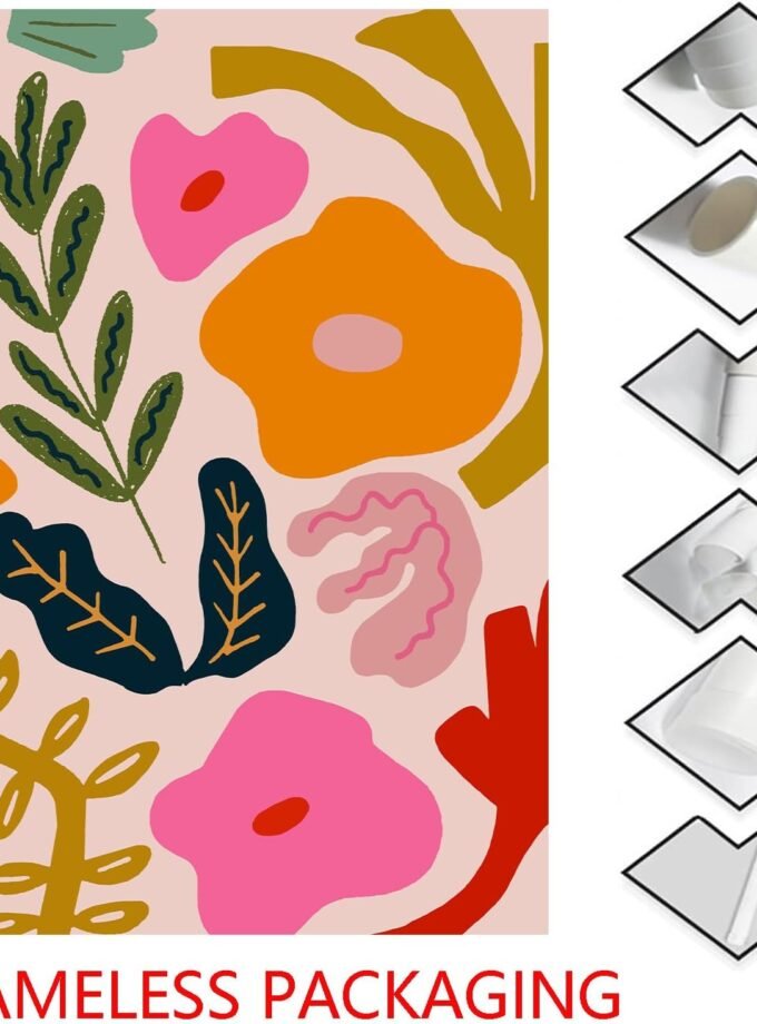 Abstract Botanical Floral Wall Art - Minimalist Flower Market Posters, Aesthetic Vintage Prints, 16x24inch No Frame